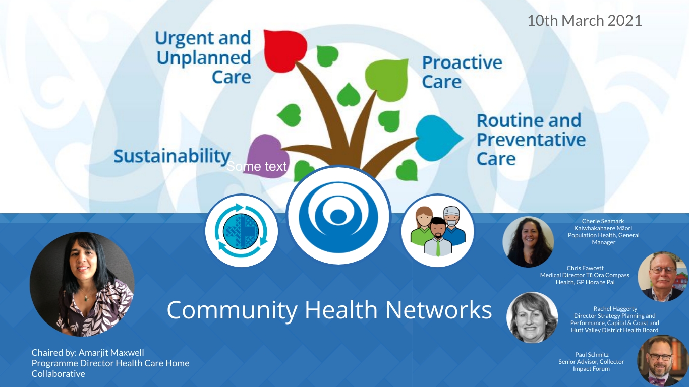 Webinar | Community Health Networks | 10 Mar 2021 - Health Care Home